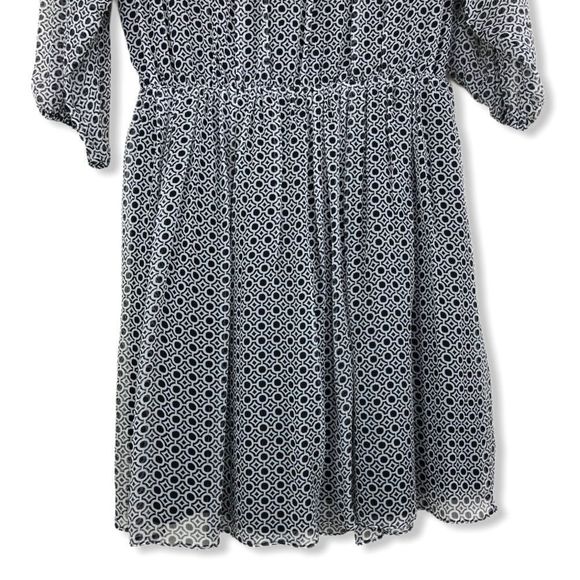 Joie Andora Silk 3/4 Sleeve Geo Print Mini Dress - Picture 9 of 16
